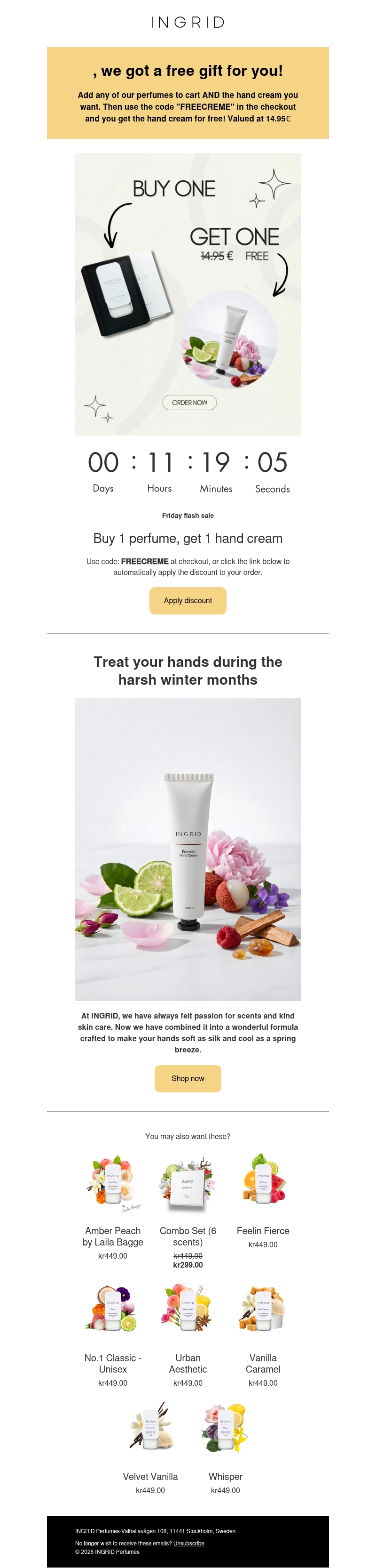 Only today! Free gift with every order. Valued at 14.95€ Only today! Free gift with every order. Valued at 14.95€