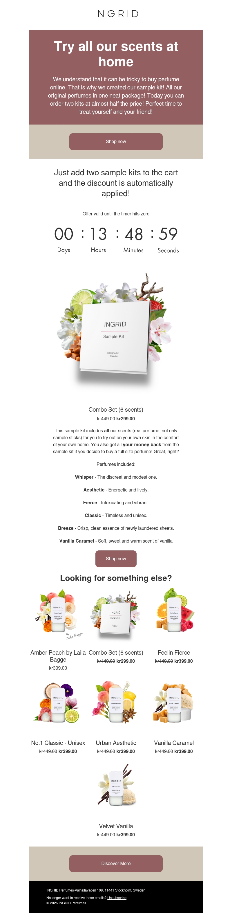 TODAY: Super deal on sample kits from INGRID❤️ TODAY: Super deal on sample kits from INGRID❤️