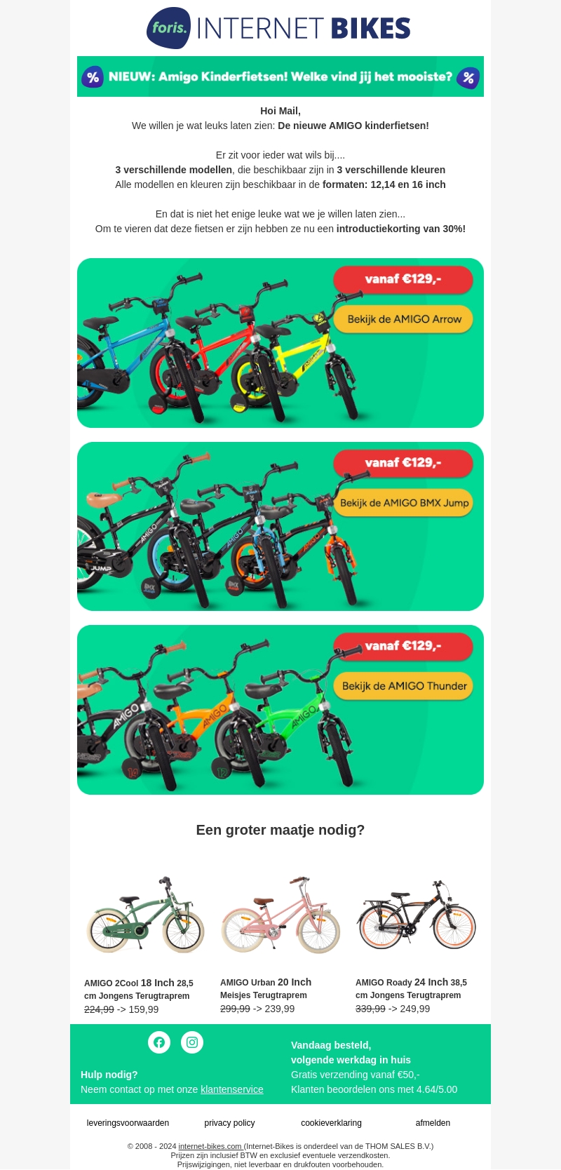 WAUW! Nieuwe AMIGO kinderfietsen! WAUW! Nieuwe AMIGO kinderfietsen!