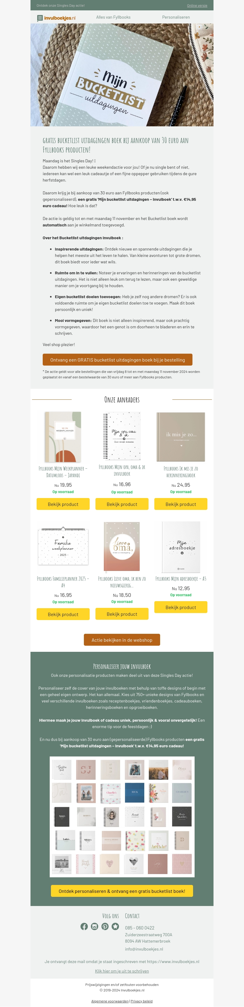 📢 Singles weekend bij Invulboekjes! 📢 Singles weekend bij Invulboekjes!