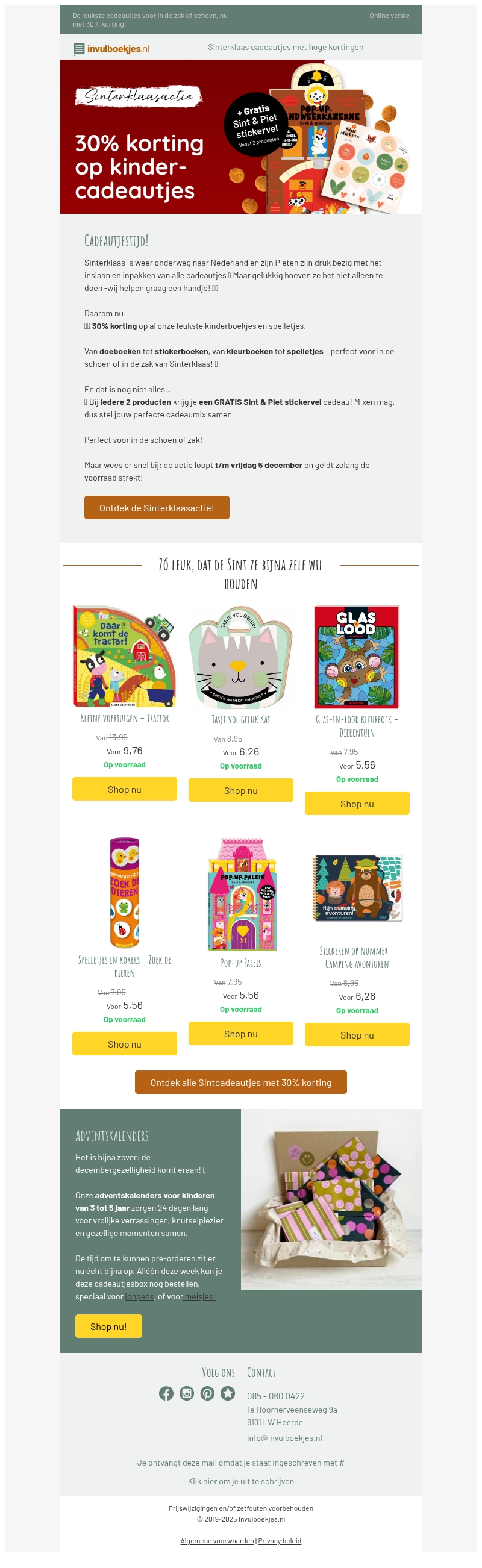 ๐ข Sinterklaas komt eraan.. met korting en cadeaus! ๐ข Sinterklaas komt eraan.. met korting en cadeaus!