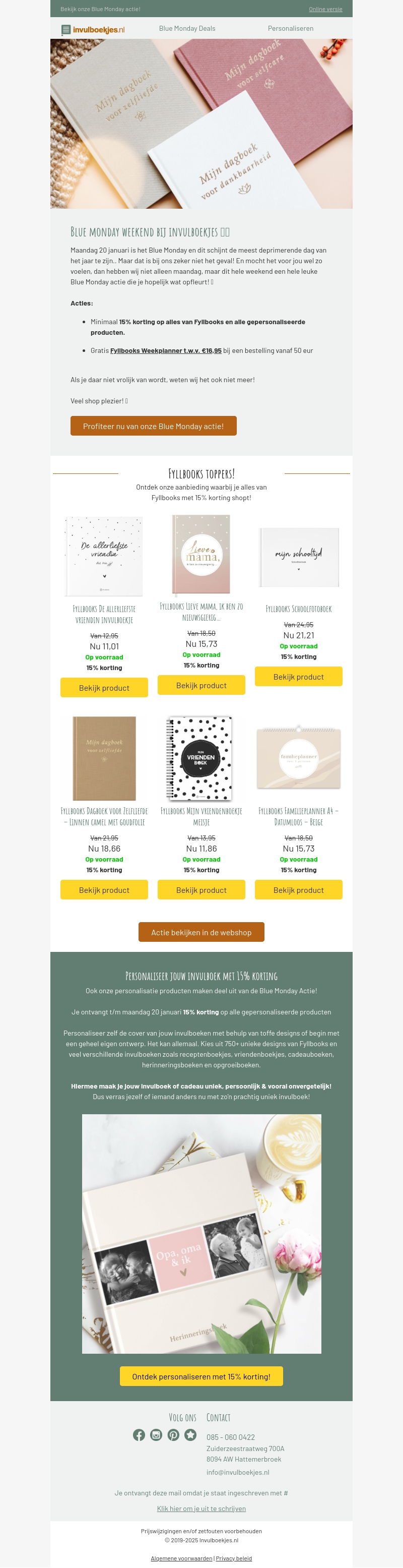 ๐ Blue Monday Actie ๐ Blue Monday Actie