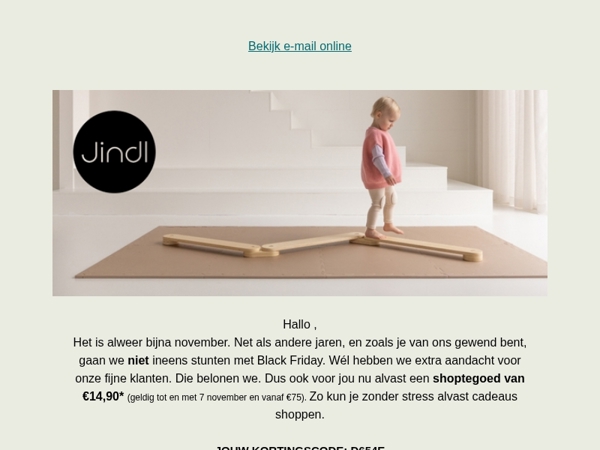 🫡 Jouw Jindl BONUS van €14,90