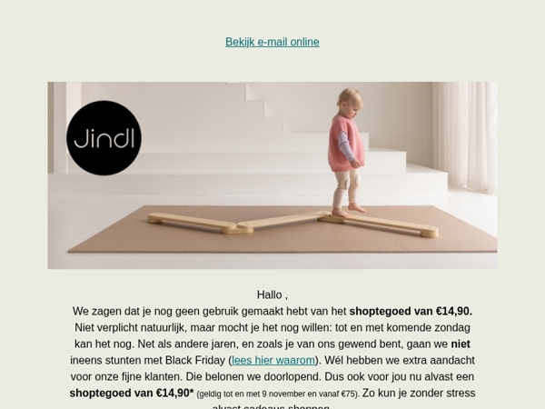 🫡 Nog 3 dagen: €14,90 shoptegoed