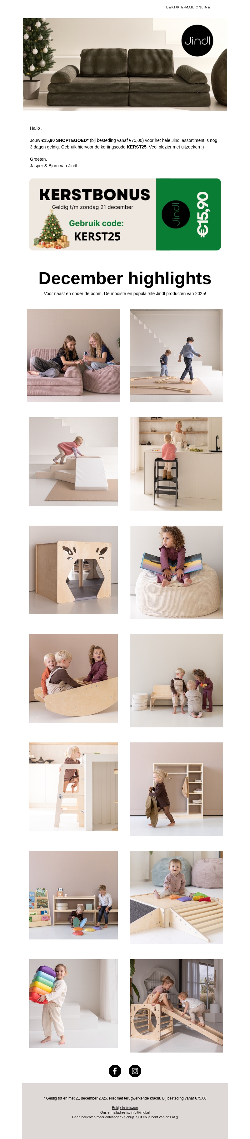 Jouw €15,90 shoptegoed: laatste kans dit jaar! Jouw €15,90 shoptegoed: laatste kans dit jaar!