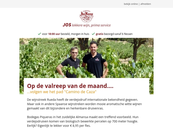 Op de valreep van de maand....