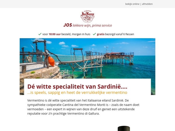 Dé witte specialiteit van Sardinië....