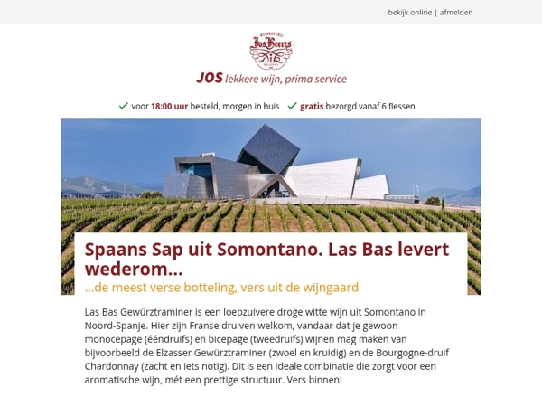 Spaans Sap uit Somontano. Las Bas levert wederom...