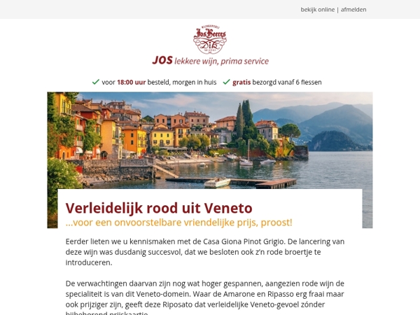 Verleidelijk rood uit Veneto