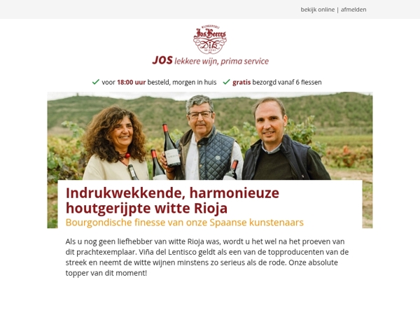 Indrukwekkende, harmonieuze houtgerijpte witte Rioja