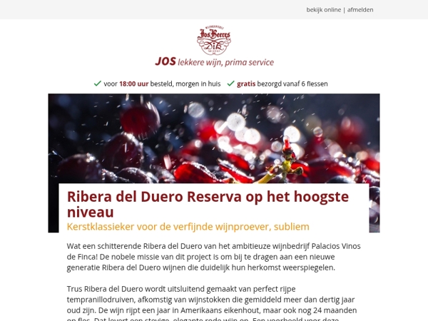Ribera del Duero Reserva op het hoogste niveau