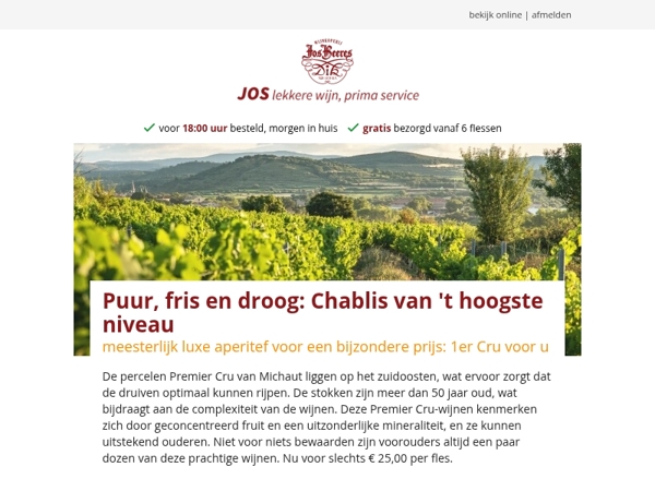 Puur, fris en droog: Chablis van 't hoogste niveau