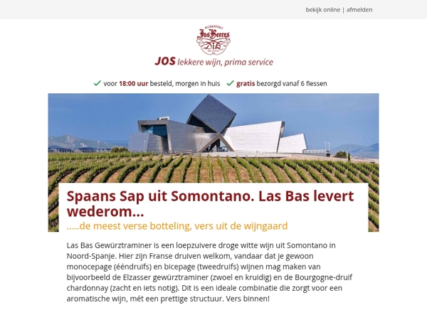 Spaans Sap uit Somontano. Las Bas levert wederom...