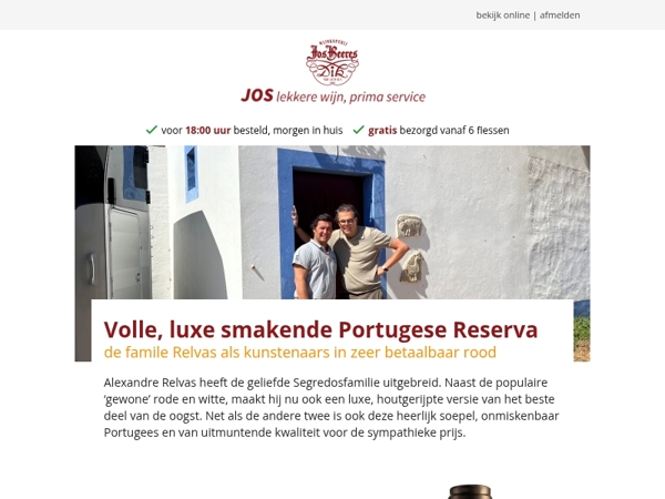 Volle, luxe smakende Portugese Reserva