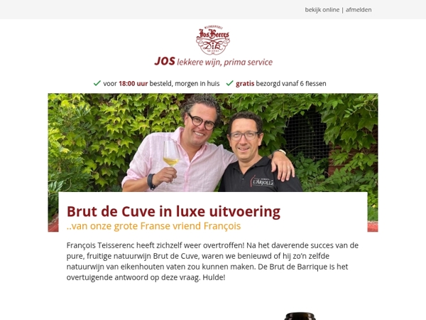 Brut de Cuve in luxe uitvoering