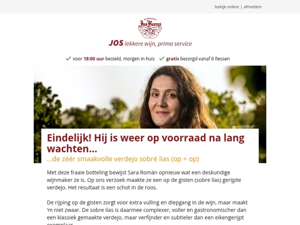 Eindelijk! Hij is weer op voorraad na lang wachten...