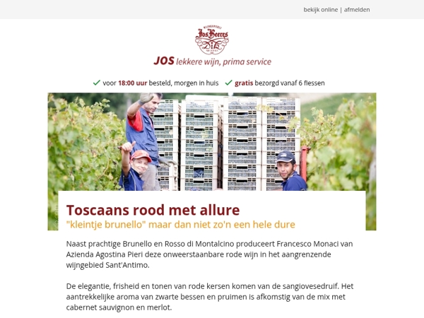 Toscaans rood met allure