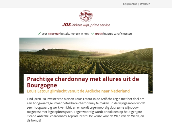 Prachtige Chardonnay met allures uit de Bourgogne