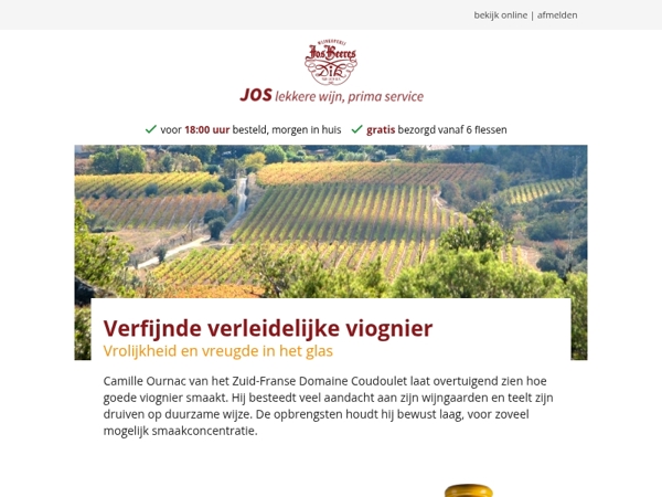 Verfijnde verleidelijke viognier