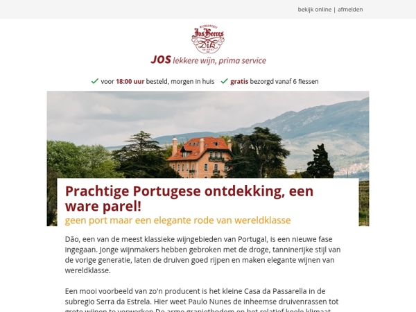 Prachtige Portugese ontdekking, een ware parel!