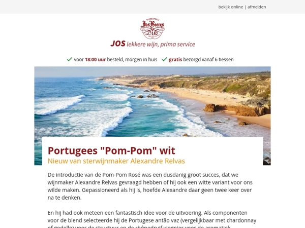 Portugees "Pom-Pom" wit