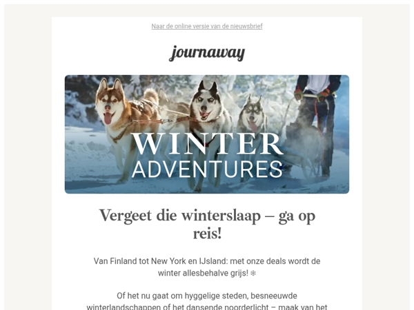 Onze winteravonturen wachten op je! ❄️