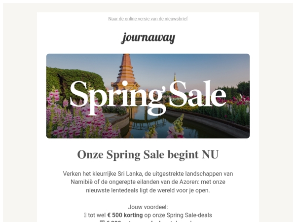 Onze Spring Sale is begonnen 🚀