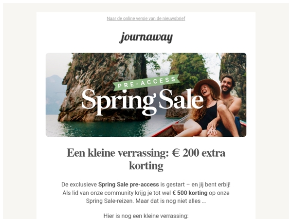 Je Spring Sale pre-access begint nu 🚀