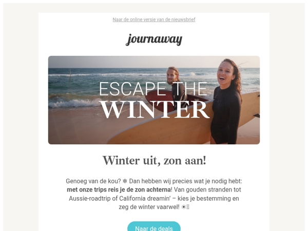 Escape the winter: jouw shortcut naar de warmte ☀️