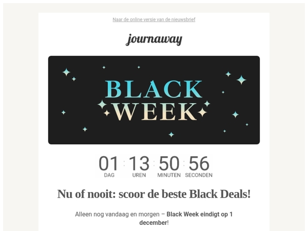 Nog maar 48 uur: Black Week eindigt op 1 december ⏰