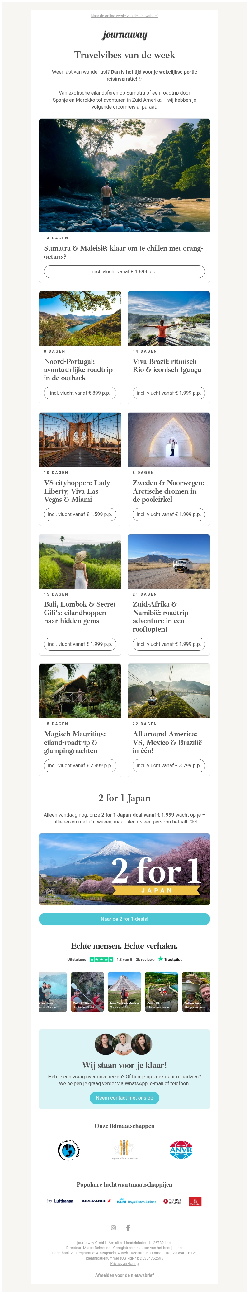 Wanderlust-alert: bucketlistreizen van de week 🌎 Wanderlust-alert: bucketlistreizen van de week 🌎