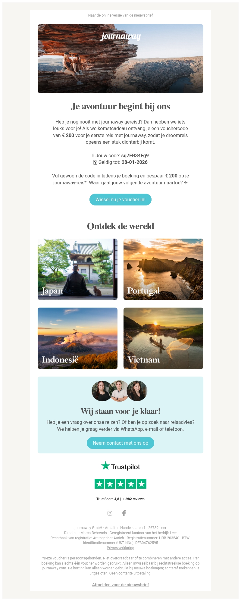 Hey explorer, welkom bij journaway! 🌎 Hey explorer, welkom bij journaway! 🌎