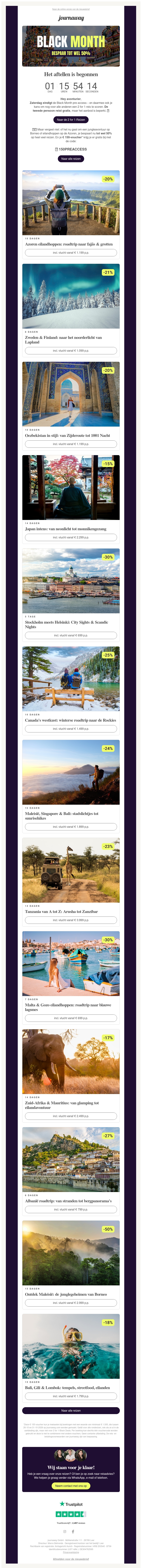 Laatste mail: Black Friday deals