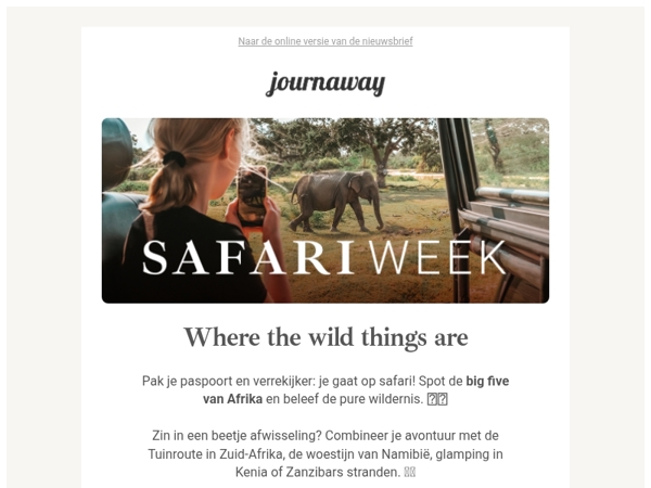 Safariweek: op zoek naar de big five