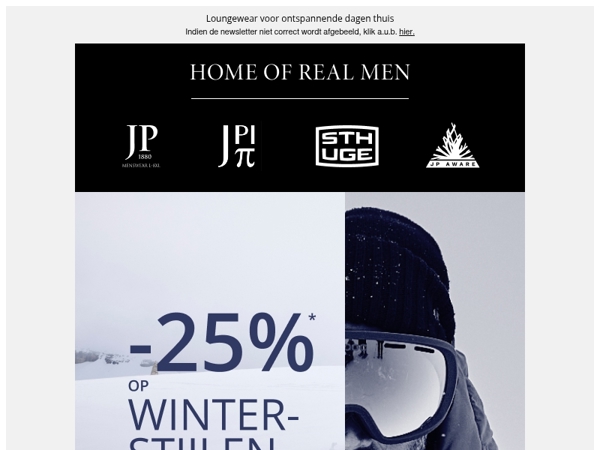 -25% op casual winterstyles ⚡️