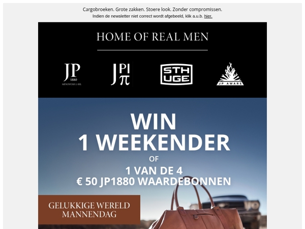 Win een weekender 💪
