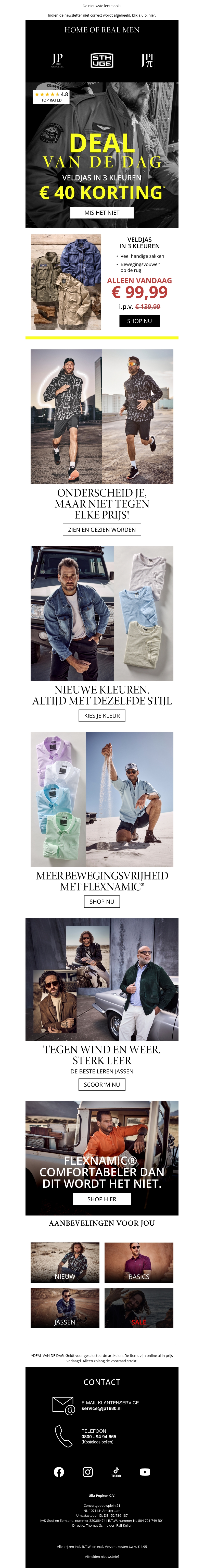 ⏰ Laatste uren ! Bespaar nu € 40 op veldjas in 3 kleuren ⏰ Laatste uren ! Bespaar nu € 40 op veldjas in 3 kleuren