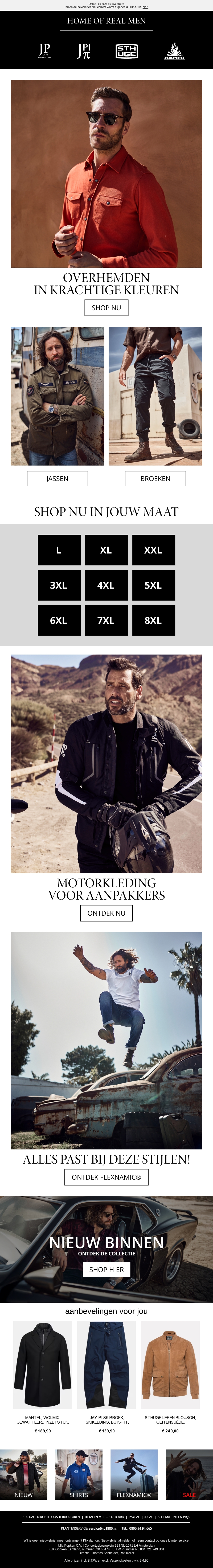 Op zoek naar frisse overhemden? Op zoek naar frisse overhemden?