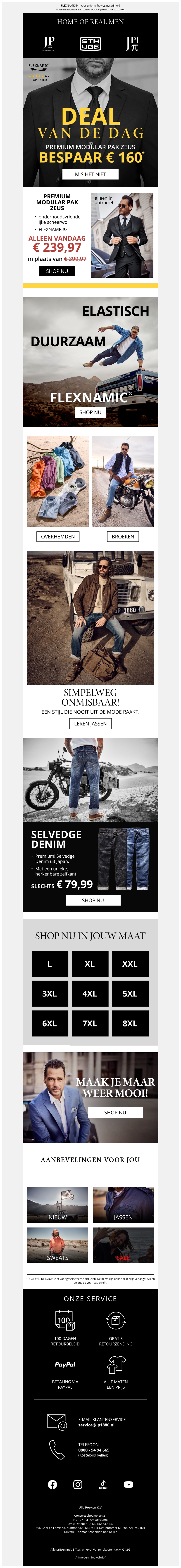 € 160 korting op ons modulair pak ZEUS € 160 korting op ons modulair pak ZEUS