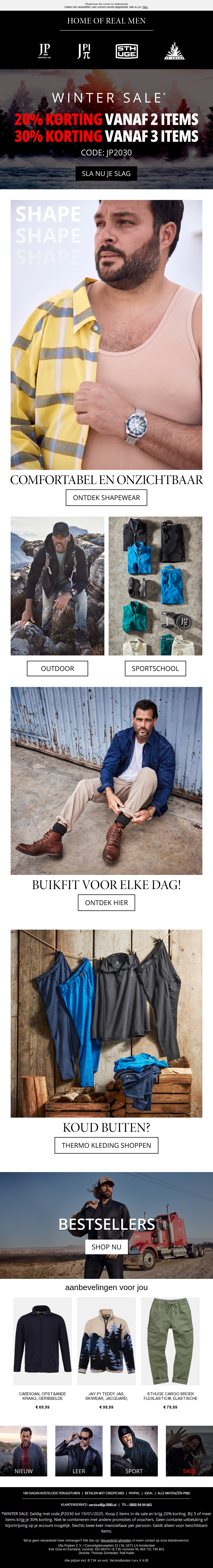 WINTER SALE 🔥 -30% extra vanaf 3 stuks WINTER SALE 🔥 -30% extra vanaf 3 stuks