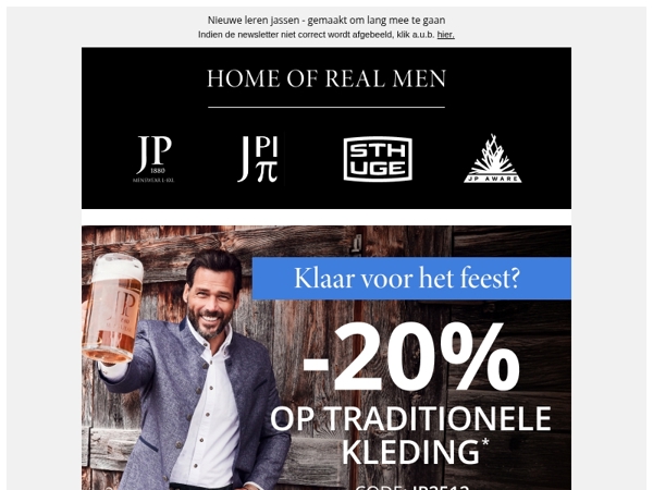 Trakteer jezelf op 20% korting op traditionele kleding ⛰️
