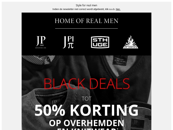 Overhemden & knitwear - tot wel 50% korting ⚡️