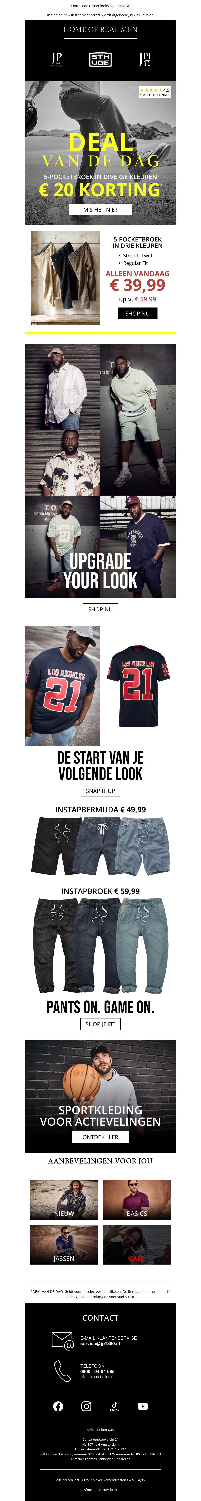 5-pocketbroek slechts € 39,99 ⌛️ Laatste uren 5-pocketbroek slechts € 39,99 ⌛️ Laatste uren