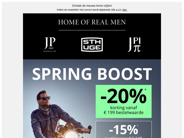 Profiteer nu 20% 🔥 Frisse look voor echte mannen