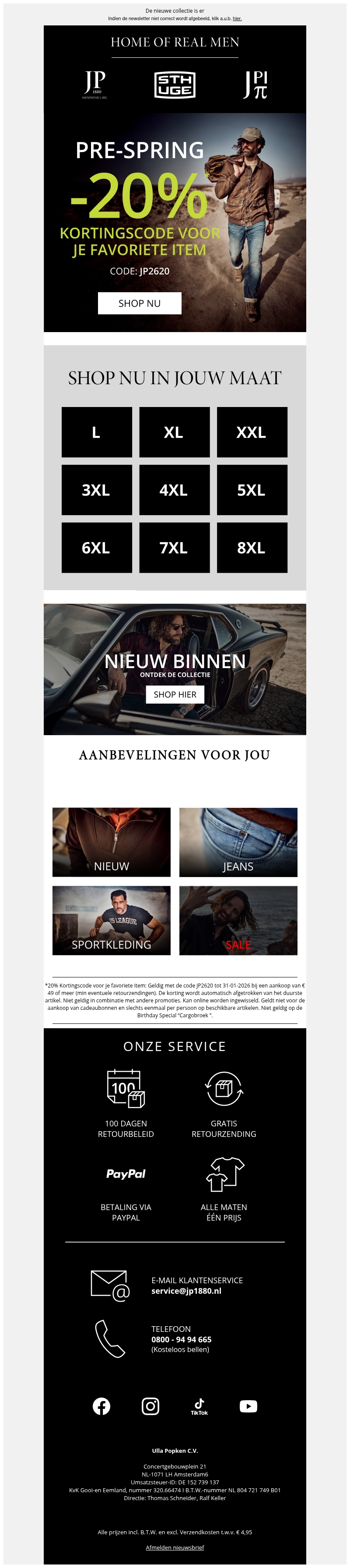 PRE SPRING -20% op een item naar keuze 🔥 PRE SPRING -20% op een item naar keuze 🔥