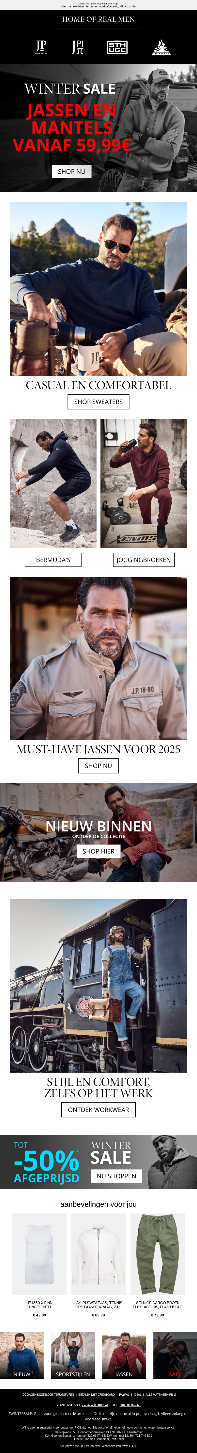 Vanaf €59,99 🔥Jassen & Mantels voor de winter Vanaf €59,99 🔥Jassen & Mantels voor de winter