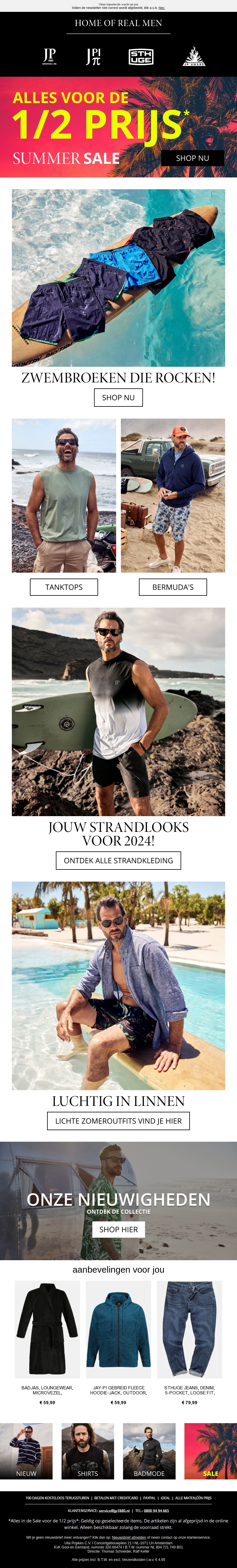 Laatste dag - Sale, alles voor de 1/2 prijs is alleen nog vandaag beschikbaar Laatste dag - Sale, alles voor de 1/2 prijs is alleen nog vandaag beschikbaar