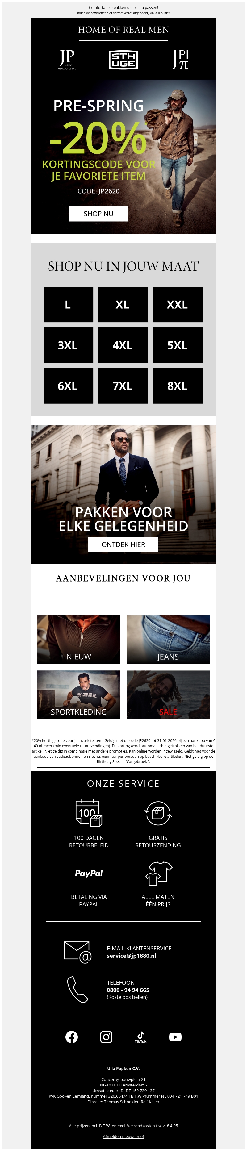 Trakteer jezelf op nieuwe stijlen! 🕶️ -20% op een item naar keuze Trakteer jezelf op nieuwe stijlen! 🕶️ -20% op een item naar keuze