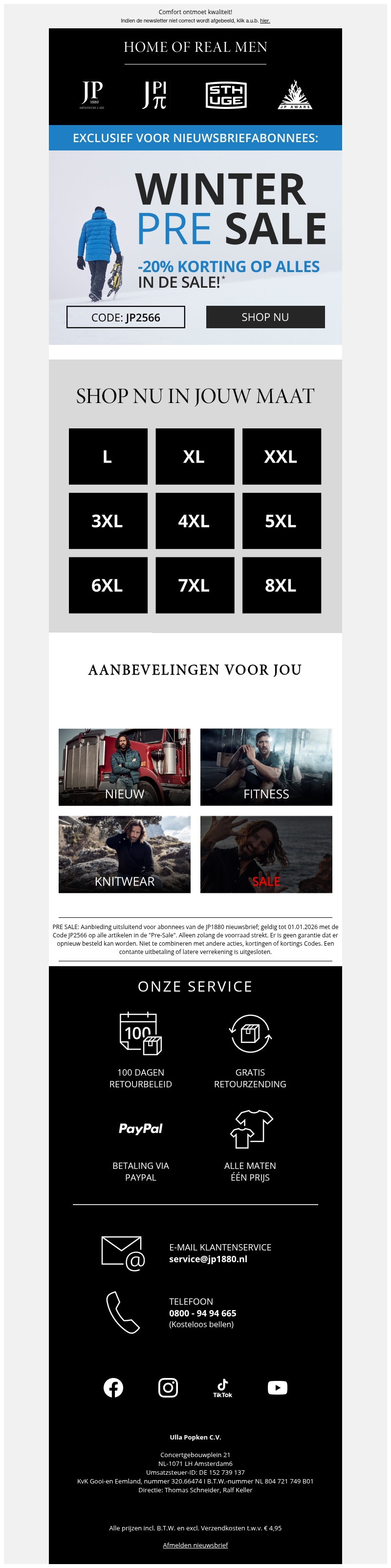 -20% korting op alles in de sale! -20% korting op alles in de sale!