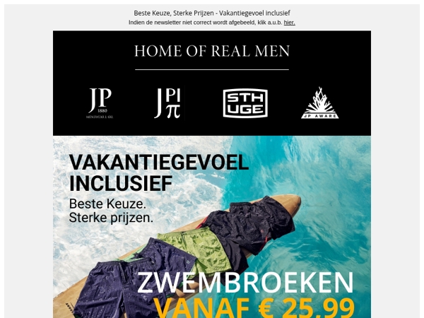 Zwembroeken vanaf € 25,99